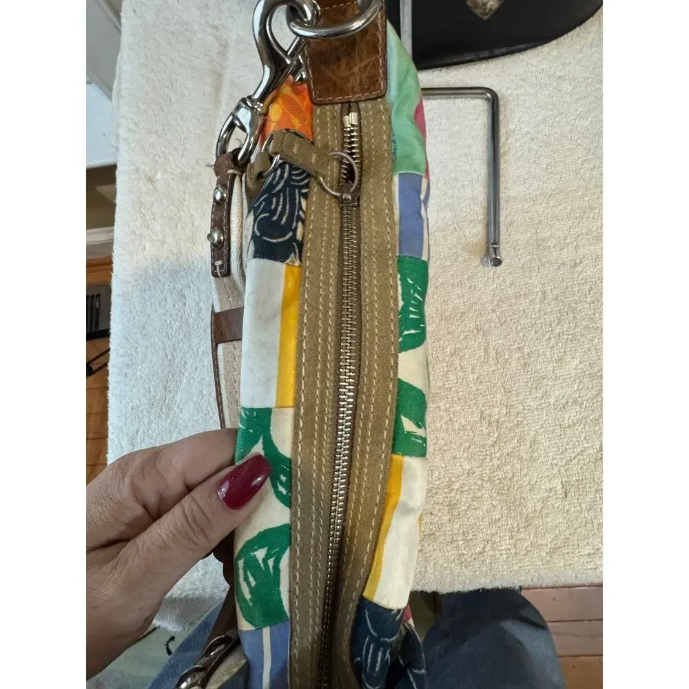 Coach Hampton Patchwork Multicolor Y2K Patchwork Hobo Bag 10441 (pu210)